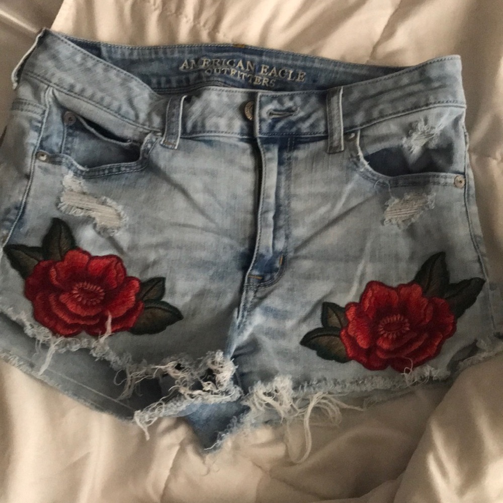 american eagle jean shorts